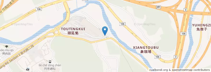 Mapa de ubicacion de 高帽子美食雜貨舖 en 臺灣, 新北市, 臺北市, 文山區.