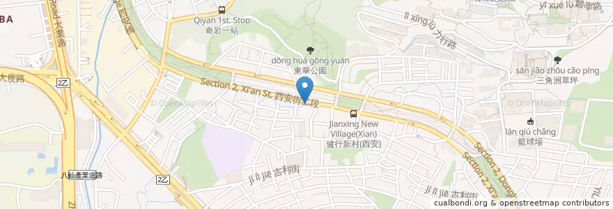 Mapa de ubicacion de 臥籠崗包子 en 타이완, 신베이 시, 타이베이시, 베이터우 구.