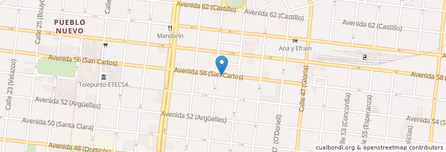 Mapa de ubicacion de Pollo KDY en 쿠바, Cienfuegos, Cienfuegos, Ciudad De Cienfuegos.