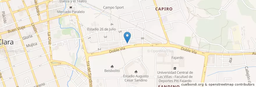 Mapa de ubicacion de Unidad 970 en Cuba, Villa Clara, Santa Clara, Ciudad De Santa Clara.