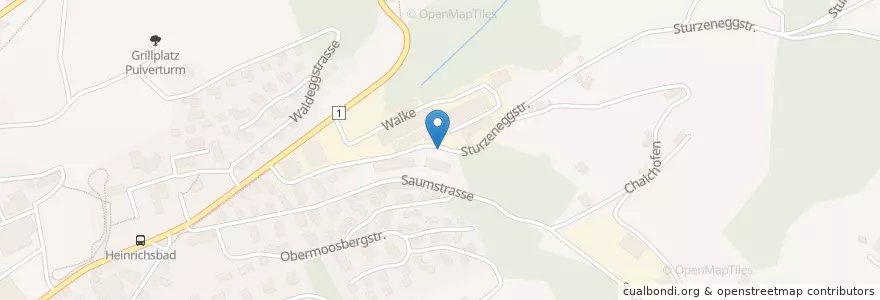Mapa de ubicacion de A.Lehmann Elektro AG en Svizzera, Appenzello Esterno, San Gallo, Hinterland, Herisau.