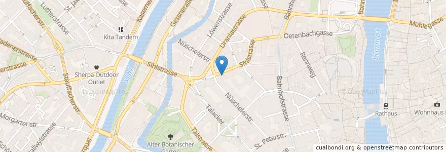 Mapa de ubicacion de Joe & The Juice en Svizzera, Zurigo, Distretto Di Zurigo, Zurigo.