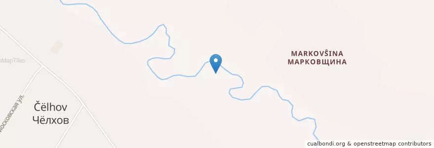 Mapa de ubicacion de Чёлховское сельское поселение en Russie, District Fédéral Central, Oblast De Briansk, Климовский Район, Чёлховское Сельское Поселение.