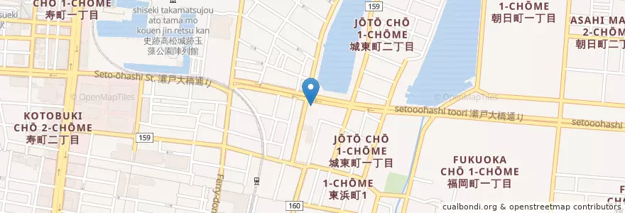 Mapa de ubicacion de ENEOS en Япония, Кагава, 高松市.