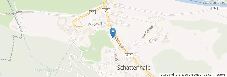 Mapa de ubicacion de Familienhotel Tourist en 瑞士, 伯尔尼, Verwaltungsregion Oberland, Verwaltungskreis Interlaken-Oberhasli, Schattenhalb.
