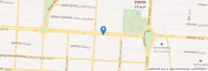Mapa de ubicacion de کره کباب en Iran, استان البرز, شهرستان کرج, بخش مرکزی شهرستان کرج, کرج.