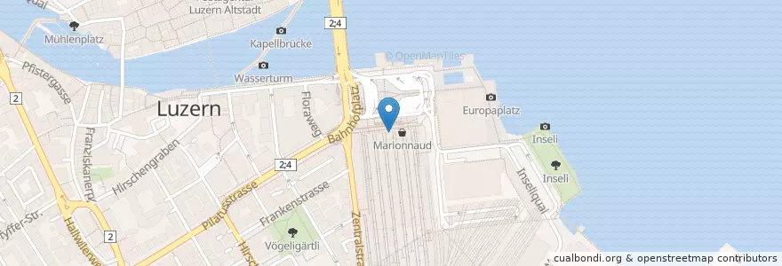 Mapa de ubicacion de Joe & The Juice en Schweiz/Suisse/Svizzera/Svizra, Luzern, Luzern.