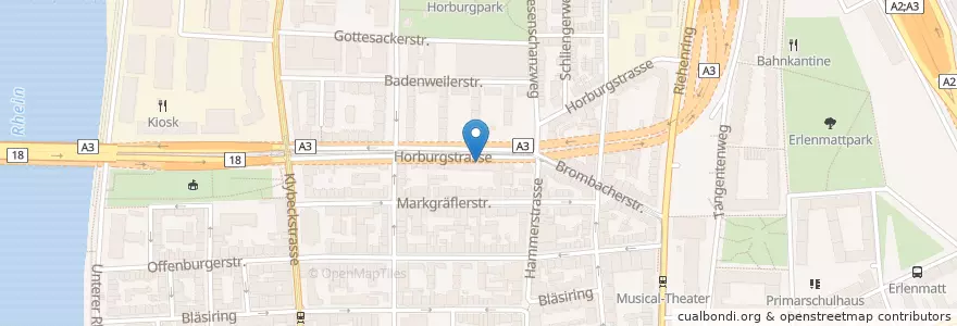 Mapa de ubicacion de Marienhaus en İsviçre, Basel-Stadt, Basel.