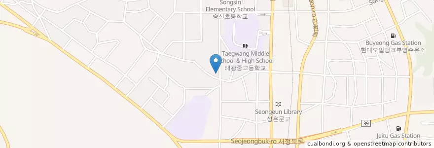 Mapa de ubicacion de 평택경찰서 신장파출소 en Corea Del Sud, Gyeonggi, 평택시.