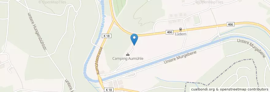 Mapa de ubicacion de Campingplatz-Beizli en Suiza, Turgovia, Bezirk Frauenfeld, Frauenfeld.