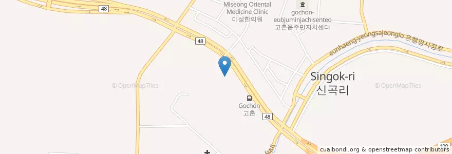 Mapa de ubicacion de 김포경찰서 고촌파출소 en South Korea, Gyeonggi-Do, Gimpo-Si, Gochon.