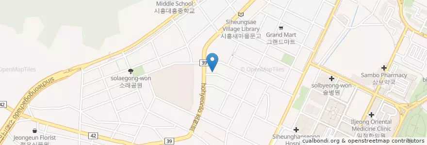 Mapa de ubicacion de 시흥경찰서 대야파출소 en 대한민국, 경기도, 시흥시.