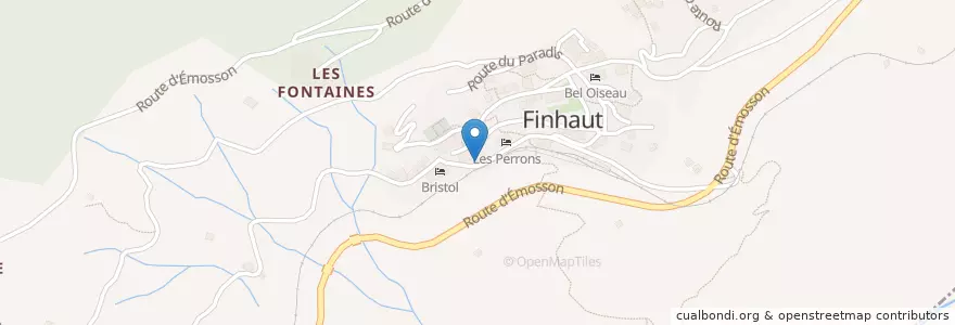 Mapa de ubicacion de Le Rendez-vous en سويسرا, Finhaut, Valais/Wallis, Saint-Maurice, Finhaut.