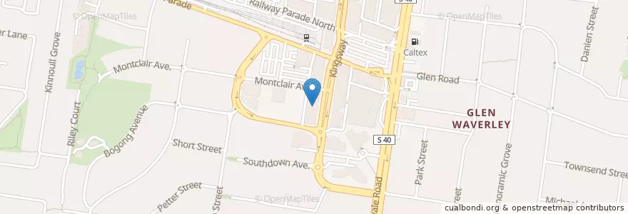 Mapa de ubicacion de Rock Kung Chinese Restaurant en オーストラリア, ビクトリア, City Of Monash.