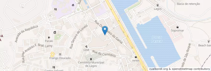 Mapa de ubicacion de Hotel Tivoli en Portugal, Algarve, Algarve, Faro, Lagos, São Gonçalo De Lagos.