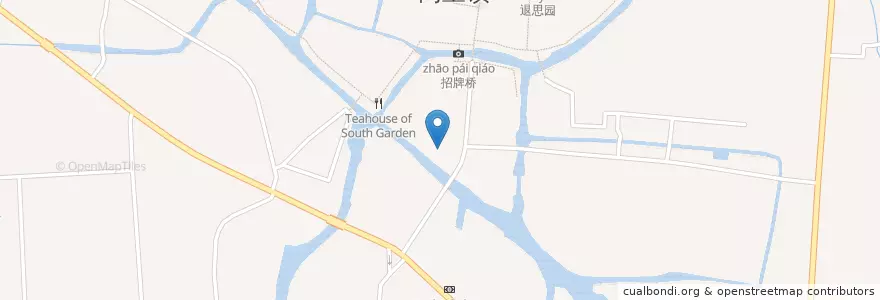 Mapa de ubicacion de 同里镇 en Chine, Suzhou, Jiangsu, District De Wujiang, 同里镇.