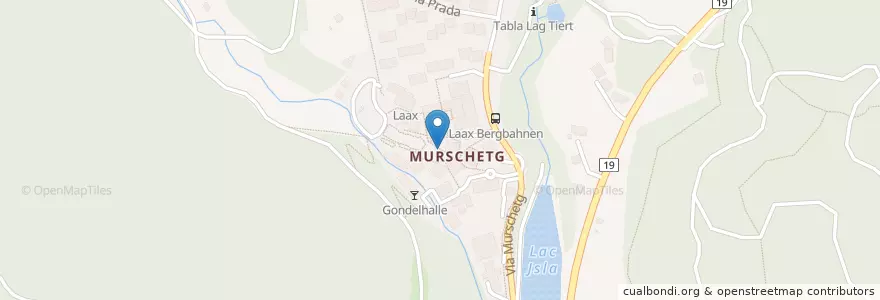 Mapa de ubicacion de Airstream Burger Bar en Switzerland, Graubünden/Grigioni/Grischun, Surselva, Laax.
