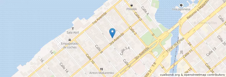 Mapa de ubicacion de Fincimex Hacer tarjeta AIS en Cuba, La Habana.