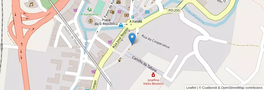 Mapa de ubicacion de 78 Gastro Bar en Spanje, Galicië, Pontevedra, Vigo, Redondela.