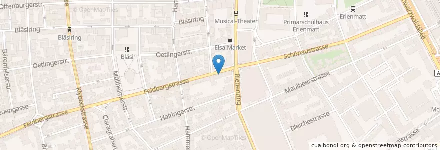 Mapa de ubicacion de Hoffmann's Bagel en Schweiz/Suisse/Svizzera/Svizra, Basel-Stadt, Basel.