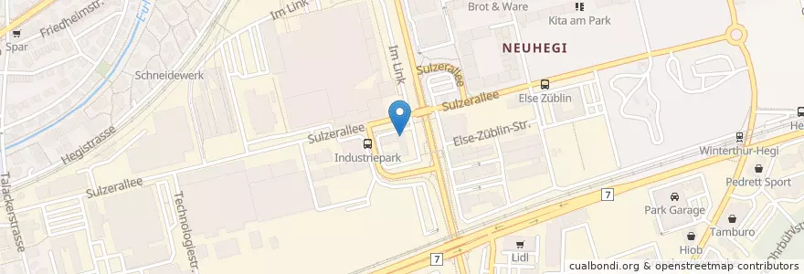 Mapa de ubicacion de Wise Medicine en Switzerland, Zürich, Bezirk Winterthur, Winterthur.