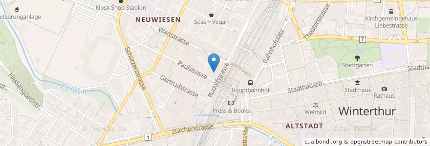 Mapa de ubicacion de Sanacare en 스위스, 취리히, Bezirk Winterthur, Winterthur.