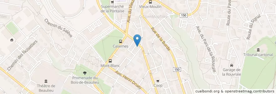 Mapa de ubicacion de Antep Kebab 27 en Svizzera, Vaud, District De Lausanne, Lausanne.