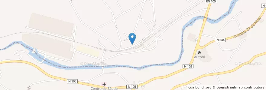 Mapa de ubicacion de Café da Baixa en Portugal, Nord, Área Metropolitana Do Porto, Porto, Santo Tirso, Negrelos (São Mamede), Aves.
