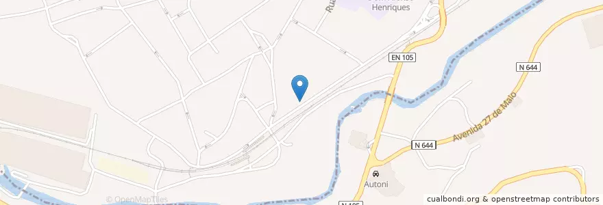 Mapa de ubicacion de Café Avenida en Португалия, Северный, Área Metropolitana Do Porto, Porto, Santo Tirso, Negrelos (São Mamede), Aves.