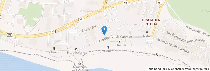Mapa de ubicacion de ZéZé Sports Café en ポルトガル, Algarve, Algarve, Faro, Portimão, Portimão.