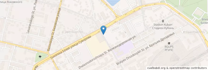 Mapa de ubicacion de Автомойка en Rusya Federasyonu, Южный Федеральный Округ, Krasnodar Krayı, Городской Округ Краснодар.