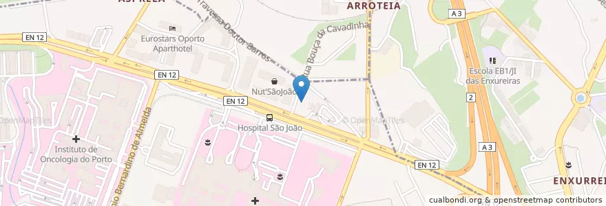 Mapa de ubicacion de Burger King en Portugal, Norte, Área Metropolitana Do Porto, Porto.