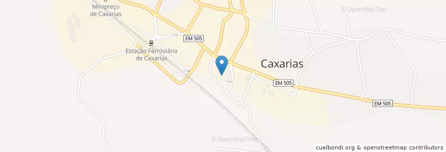 Mapa de ubicacion de Manjar Central Eventos en 葡萄牙, Centro, Santarém, Médio Tejo, Ourém, Caxarias.