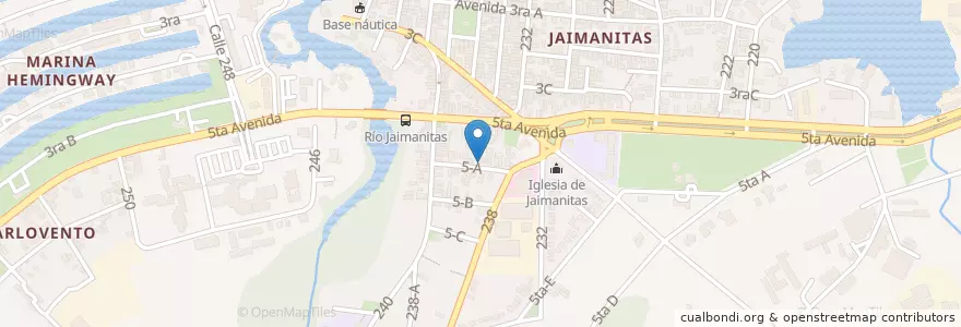 Mapa de ubicacion de consultorio # 5 en Куба, Гавана.