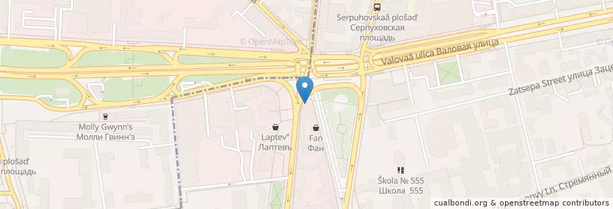 Mapa de ubicacion de Макдоналдс en Rússia, Distrito Federal Central, Москва, Центральный Административный Округ, Район Замоскворечье.