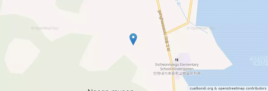Mapa de ubicacion de 내가면 en كوريا الجنوبية, إنتشون, 강화군, 내가면.