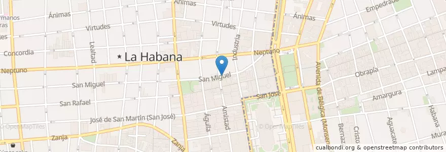 Mapa de ubicacion de Mandado de Hermito en Cuba, L'Avana, La Habana Vieja, Centro Habana.