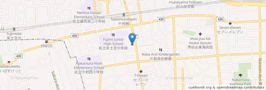 Mapa de ubicacion de ぱぱす en Japão, Tóquio, 練馬区.