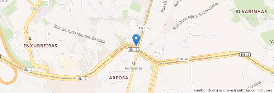 Mapa de ubicacion de Farmácia da Areosa en Portugal, Norte, Área Metropolitana Do Porto, Porto, Pedrouços.