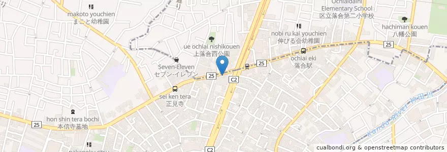 Mapa de ubicacion de 三菱東京UFJ銀行 en 일본, 도쿄도, 中野区.
