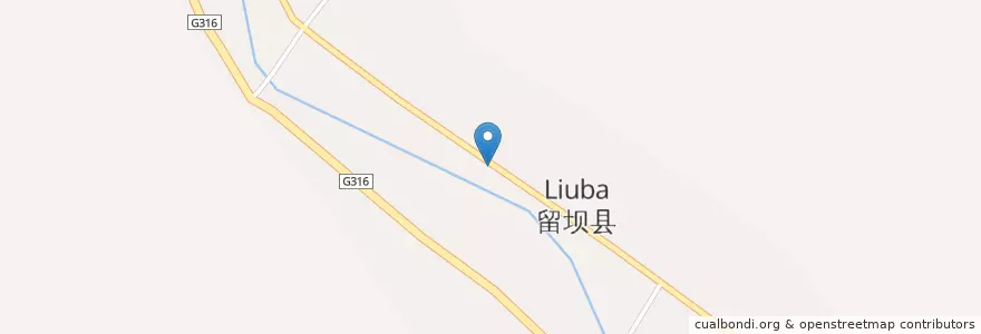 Mapa de ubicacion de 紫柏街道 en چین, شاآنشی, 汉中市 / Hanzhong, 留坝县 (Liuba), 紫柏街道.