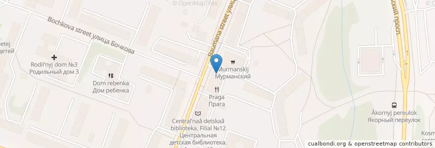 Mapa de ubicacion de Гольфстрим en Rusia, Северо-Западный Федеральный Округ, Мурманская Область, Городской Округ Мурманск.