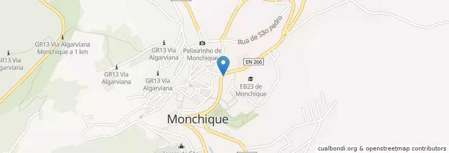 Mapa de ubicacion de Mercado Municipal en Portekiz, Algarve, Algarve, Faro, Monchique, Monchique.