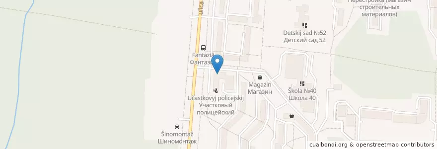 Mapa de ubicacion de Почтовое отделение 6 en Russland, Föderationskreis Ural, Oblast Swerdlowsk, Горнозаводской Управленческий Округ, Новоуральский Городской Округ.