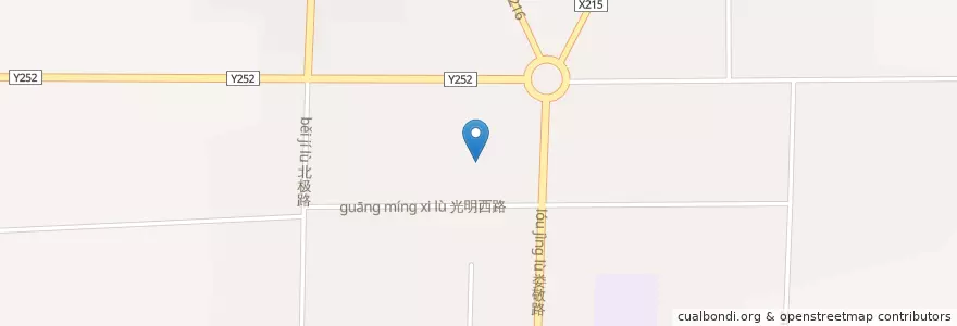 Mapa de ubicacion de Ganting Subdistrict en China, Shaanxi, Xi'an, Huyi District, Ganting Subdistrict.
