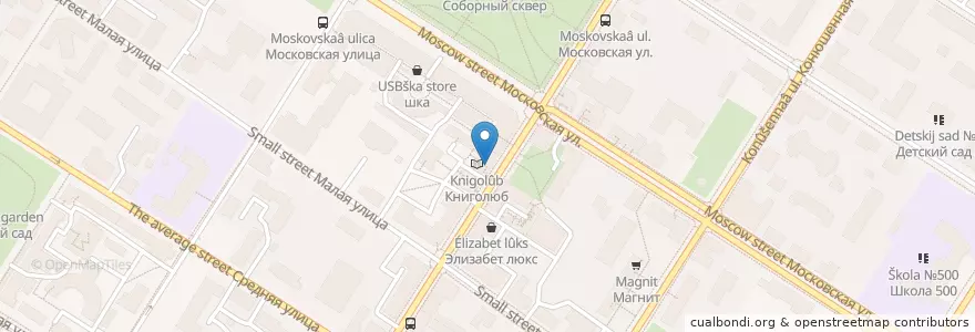 Mapa de ubicacion de Поместье en Rusland, Северо-Западный Федеральный Округ, Oblast Leningrad, Sint-Petersburg, Пушкинский Район, Пушкин.