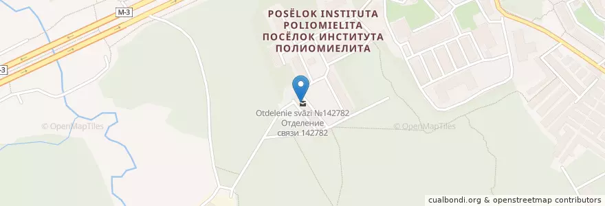 Mapa de ubicacion de Отделение связи №142782 en Russia, Central Federal District, Moscow, Novomoskovsky Administrative Okrug, Moskovsky Settlement.