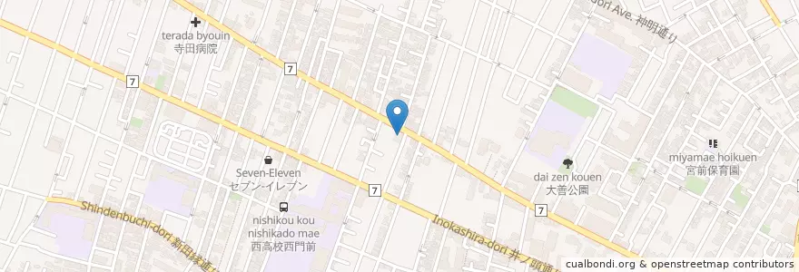 Mapa de ubicacion de バーミヤン en Jepun, 東京都, 杉並区.