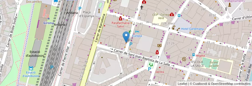 Mapa de ubicacion de 7focs en Spagna, Catalunya, Girona, Gironès, Girona.
