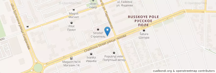 Mapa de ubicacion de 250 en Rusia, Южный Федеральный Округ, Óblast De Rostov, Городской Округ Таганрог.